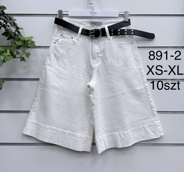 Rybaczki damskie jeans Roz XS-XL, 1 Kolor .Paczka 10 szt